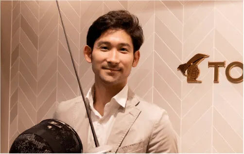 コーチング英会話「トライズ」グローバル・アスリート・プログラムフェンシング日本代表三宅諒選手